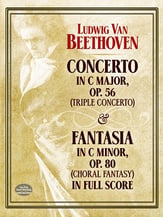 Triple Concerto and Choral Fantasy Orchestra Scores/Parts sheet music cover